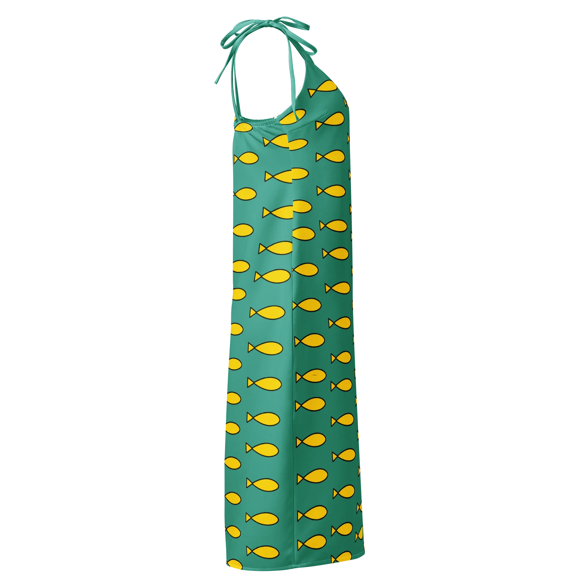BoJack Horseman Princess Carolyn Green Fish Print Dress product image (5)