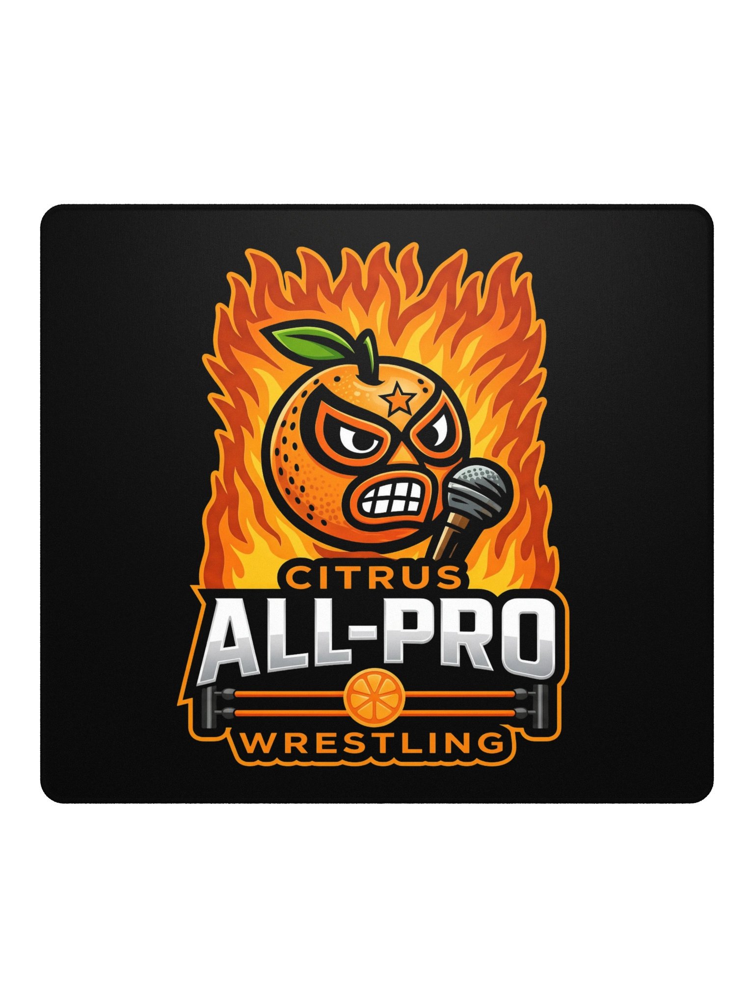CAPW Flaming Lucha Orange Mousepad product image (2)