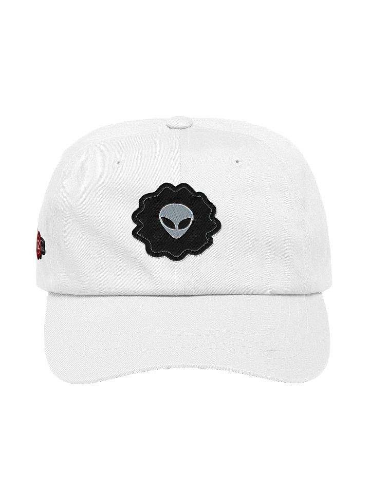 Alien Emblem Hat – White Outline | 12-Inch Reacts | Headgear product image (1)