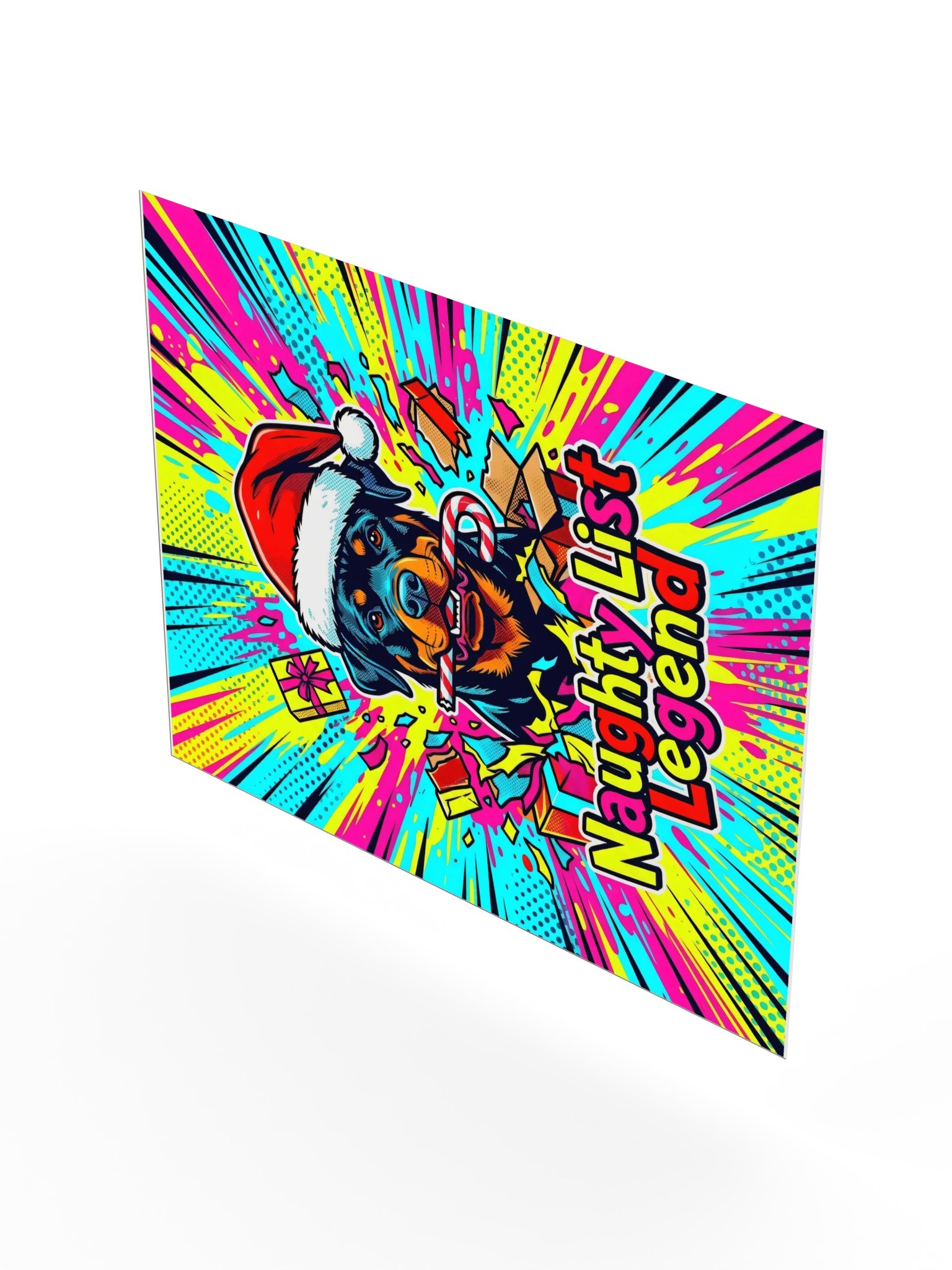 Naughty List Rottweiler Poster product image (22)