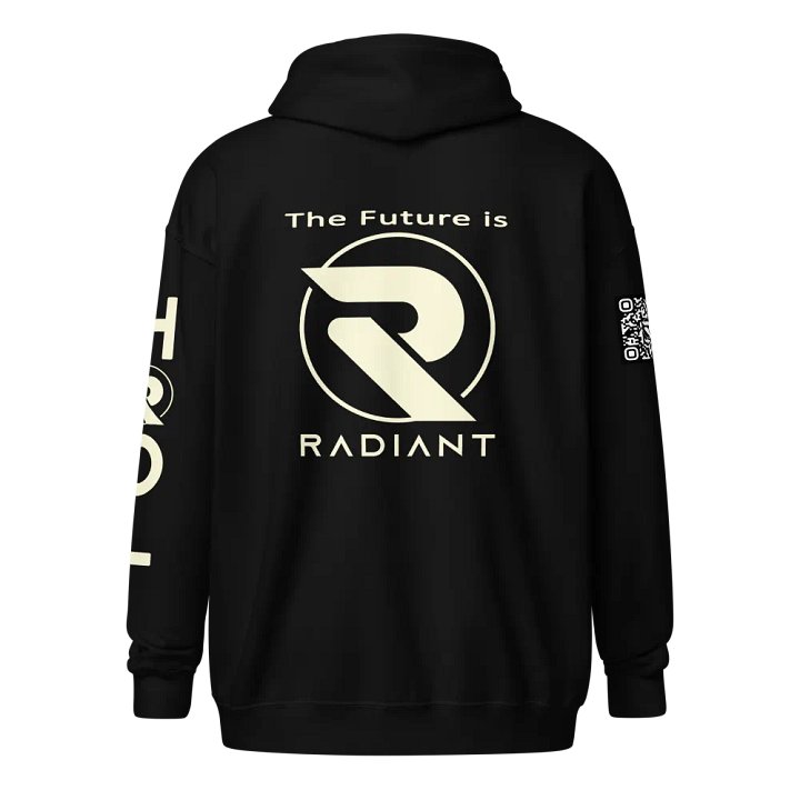 A Radiant Zipped Hoodie with QR product image (4)