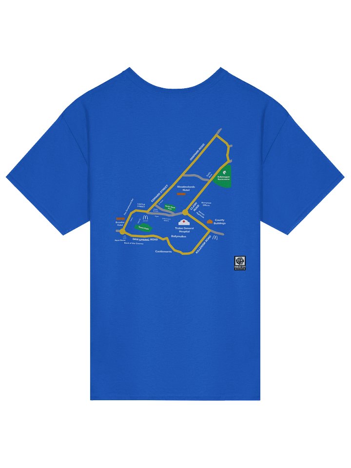 E-Train | Tralee City on the Map Front & Back Double Graphic Tee product image (2)