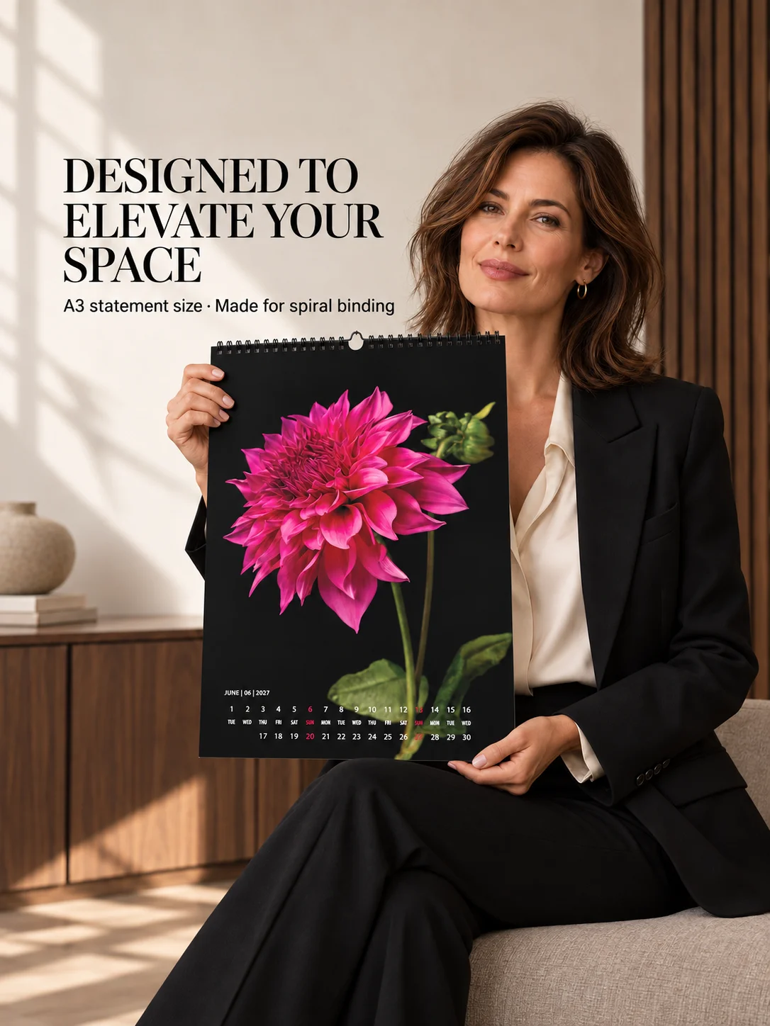 Dahlia Portraits 2027 - Printable Fine Art Calendar product image (4)