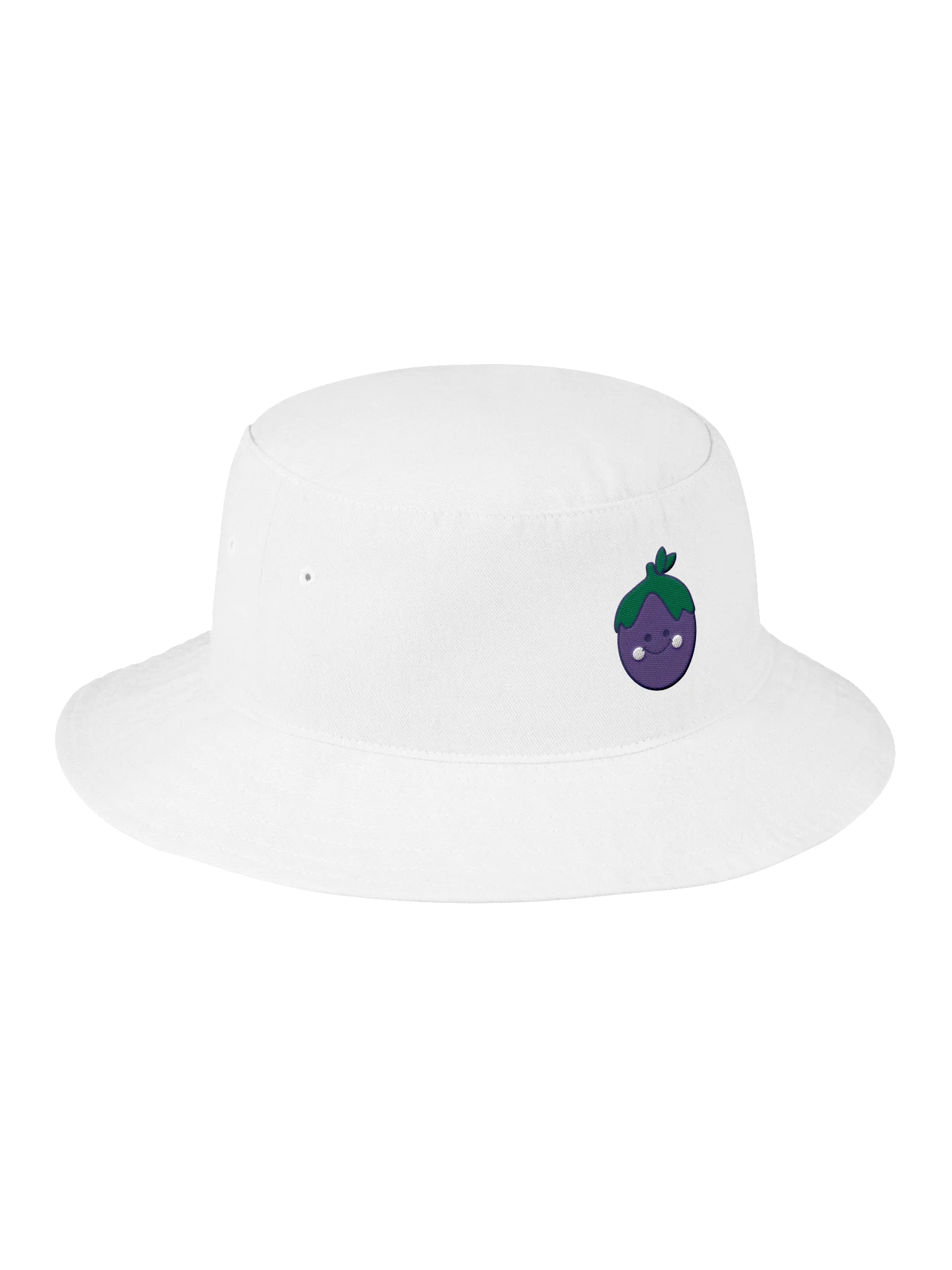 Smiling Eggplant Kawaii Bucket Hat product image (4)