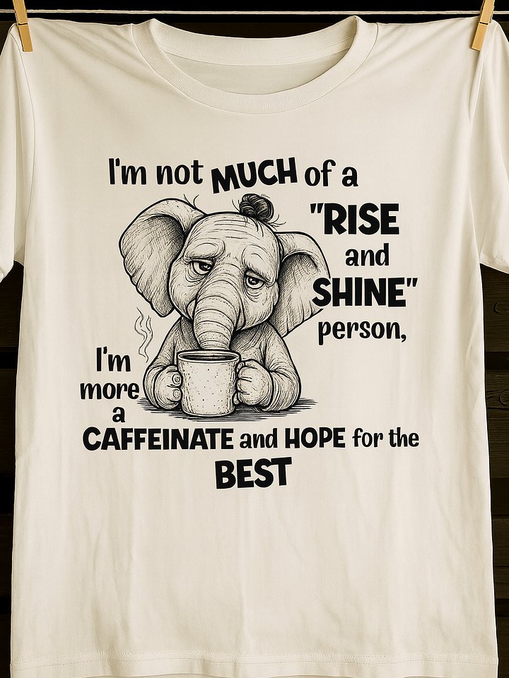 Caffeine Dreamer Elephant Tee product image (1)