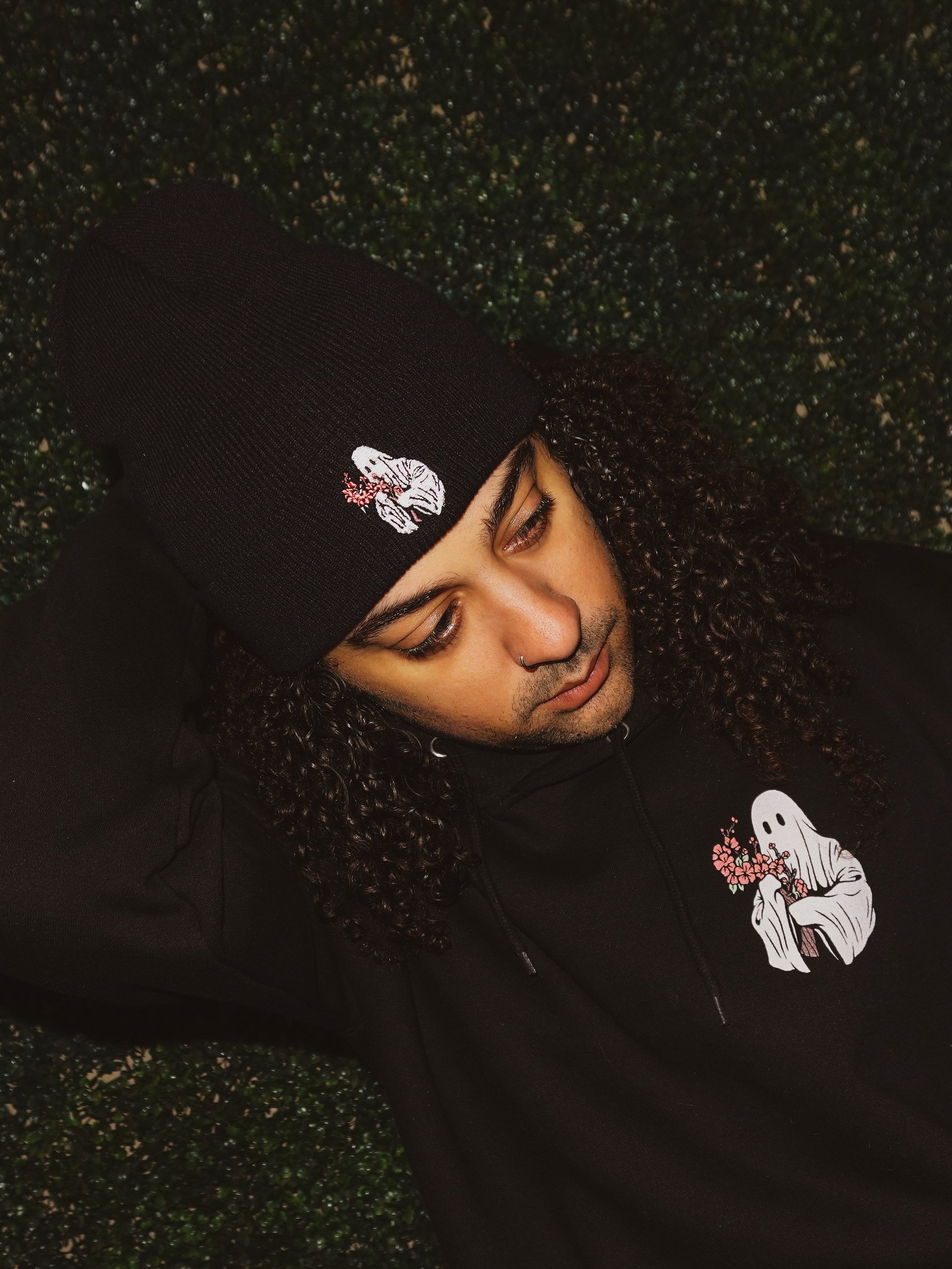 Cherry Blossom Beanie Embroidered product image (2)