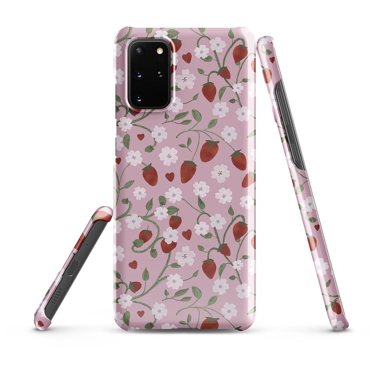 Strawberry Fields Pink Heart Snap Case product image (11)