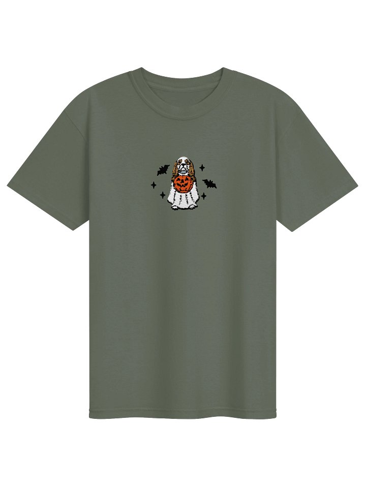 Halloween American Cocker Spaniel(Parti, Brown & White) Embroidered T-Shirt product image (9)