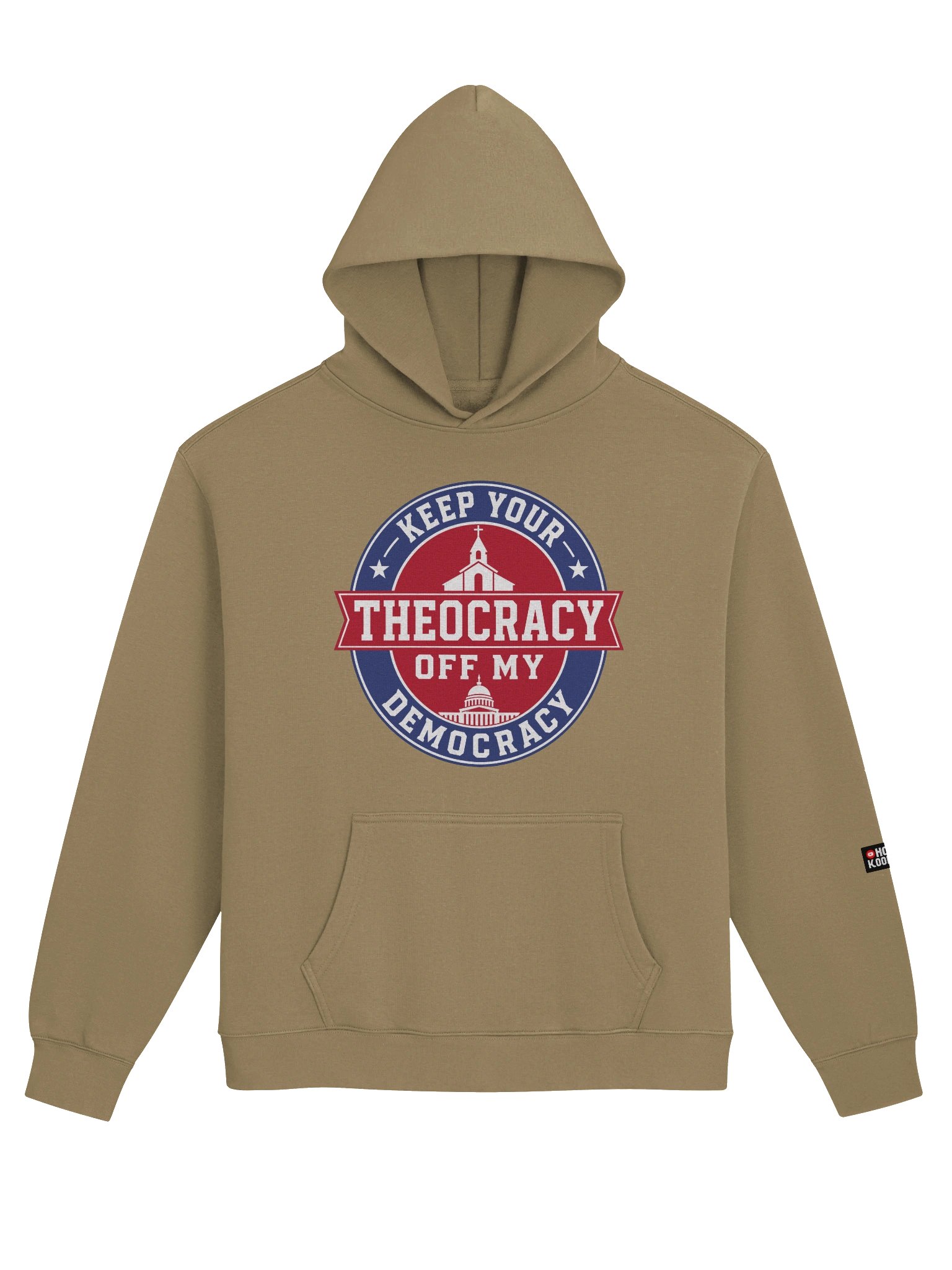 Keep Your Theocracy Off My Democracy - Premium Oversized Hoodie product image (43)