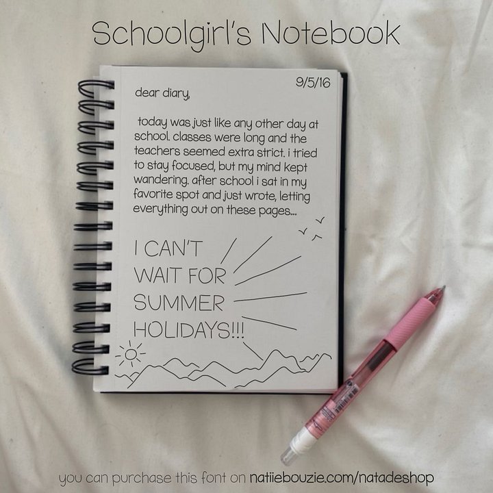 schoolgirls notebook product image (1)