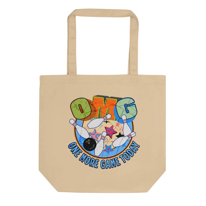 OMG One More Game Today Bowling Strike with Style Tote Bag product image (1)