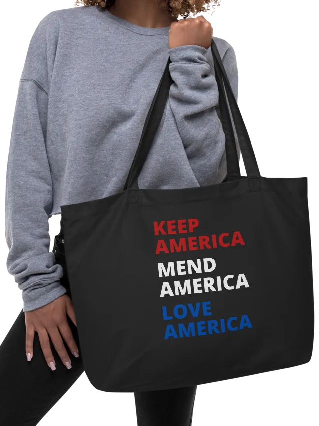 Patriotic KAMALA Statement Reversible Demeowcracy Cat Tote Bag product image (6)