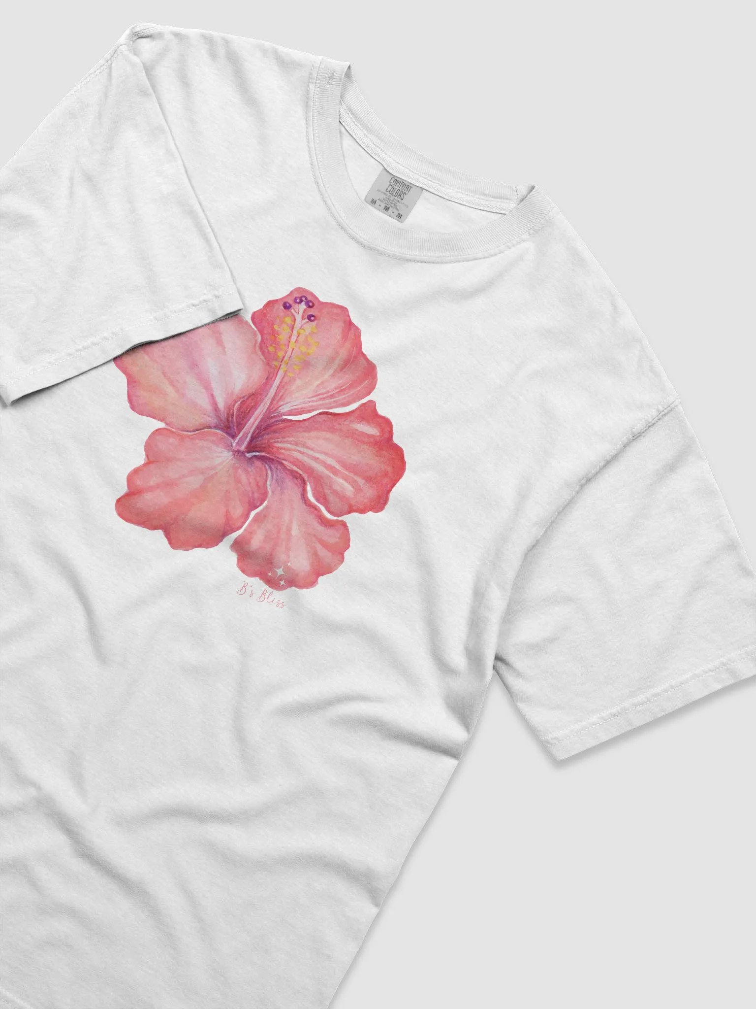 Comfort Colors Pink Hibiscus Shirt product image (4)