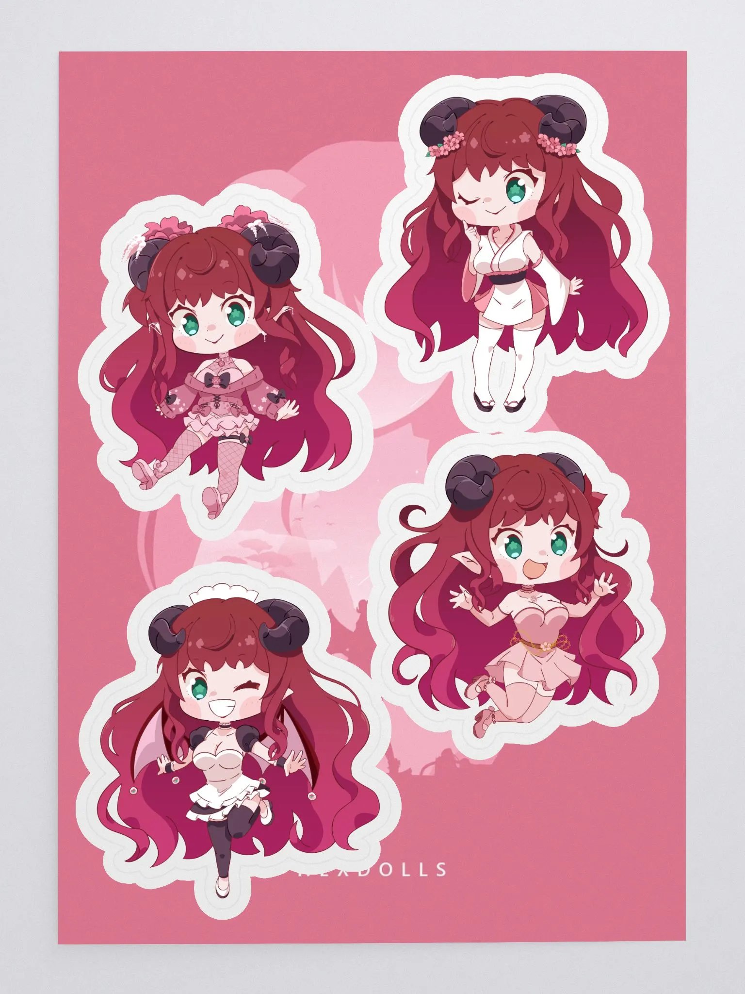 Chibi Hex Stickers product image (3)