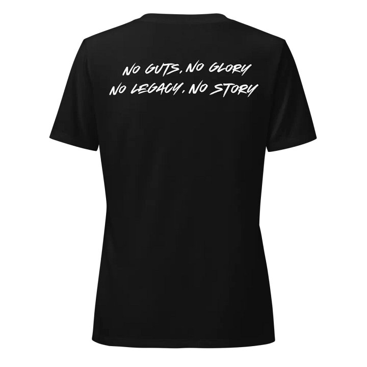 Woman's V Neck | Black | White/Red product image (2)