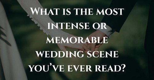 Wedding scenes, and joining ceremonies, are usually a joyous occasion, but sometimes they don't exactly get the memo. What is...