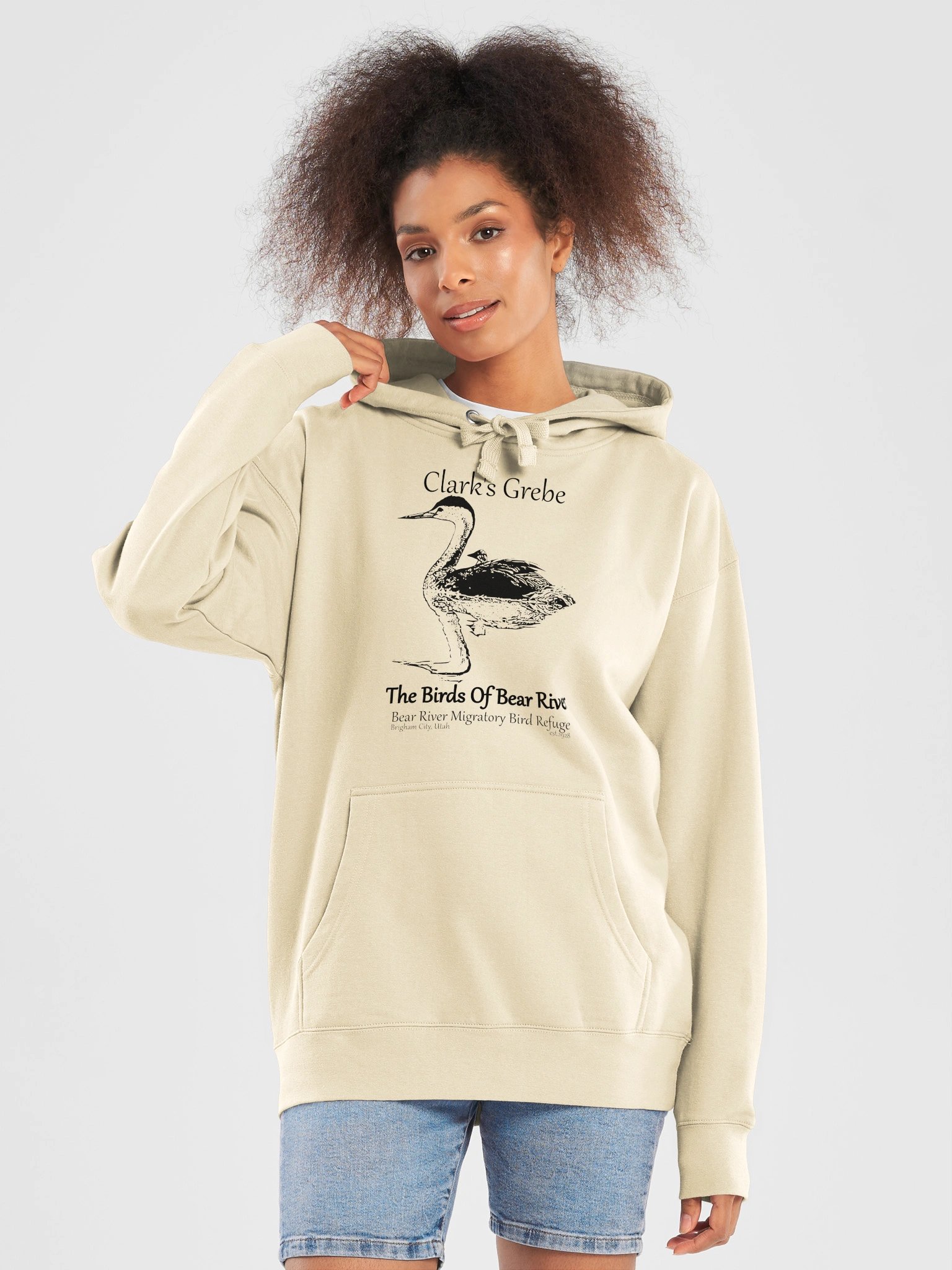 Birds of Bear River Clark's Grebe Unisex Hoodie product image (53)
