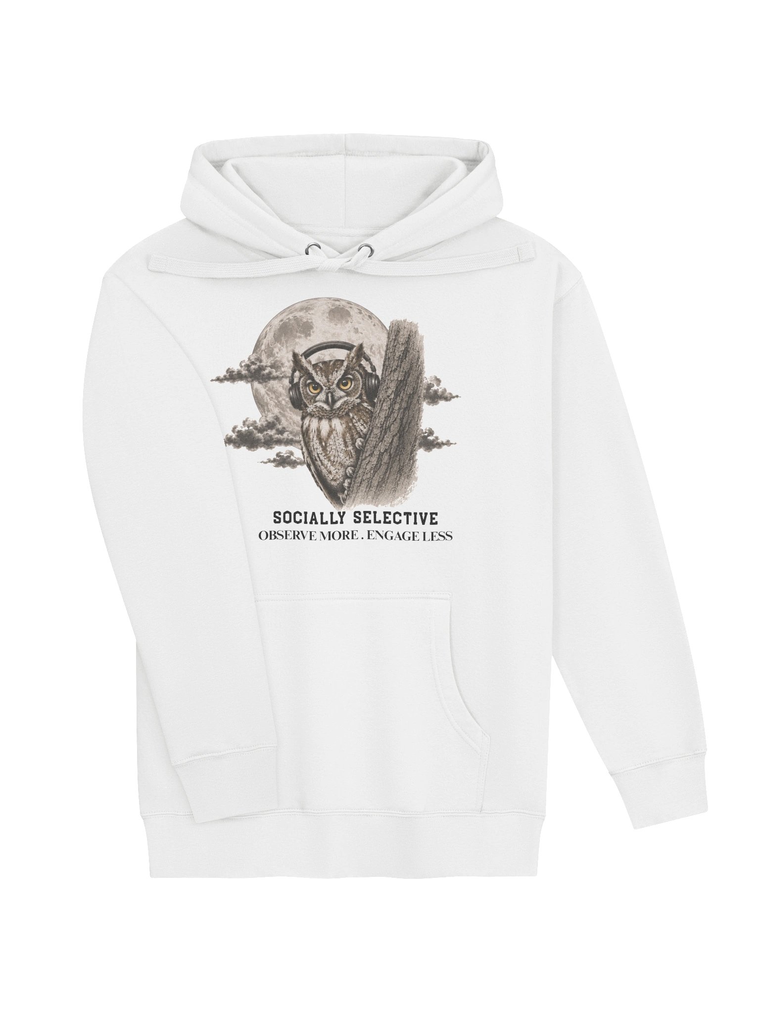 Socially Selective | Owl Hoodie product image (6)