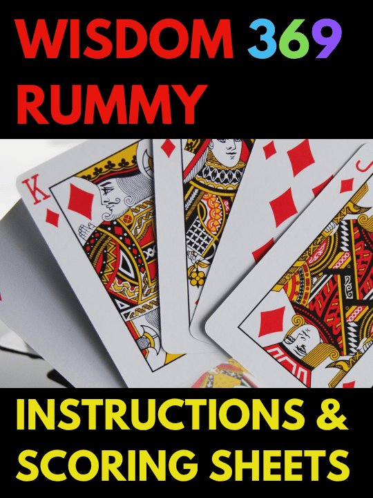 Wisdom 369 Rummy Scoring & Instructions product image (1)