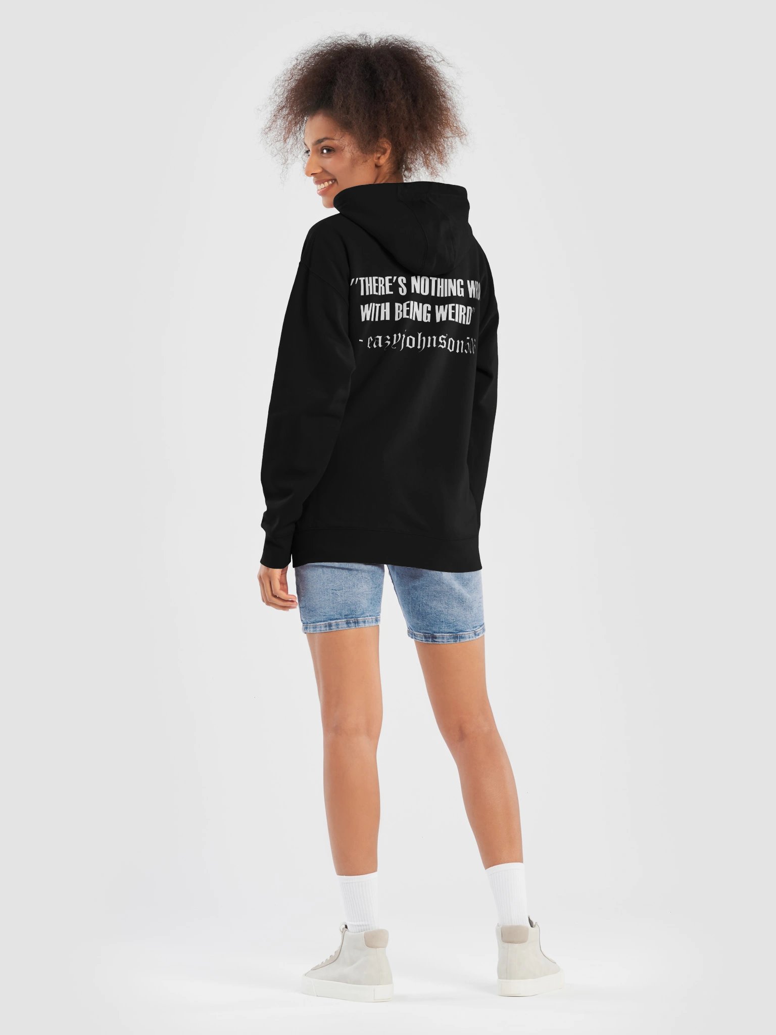 Hoodie with quote BLACK product image (8)