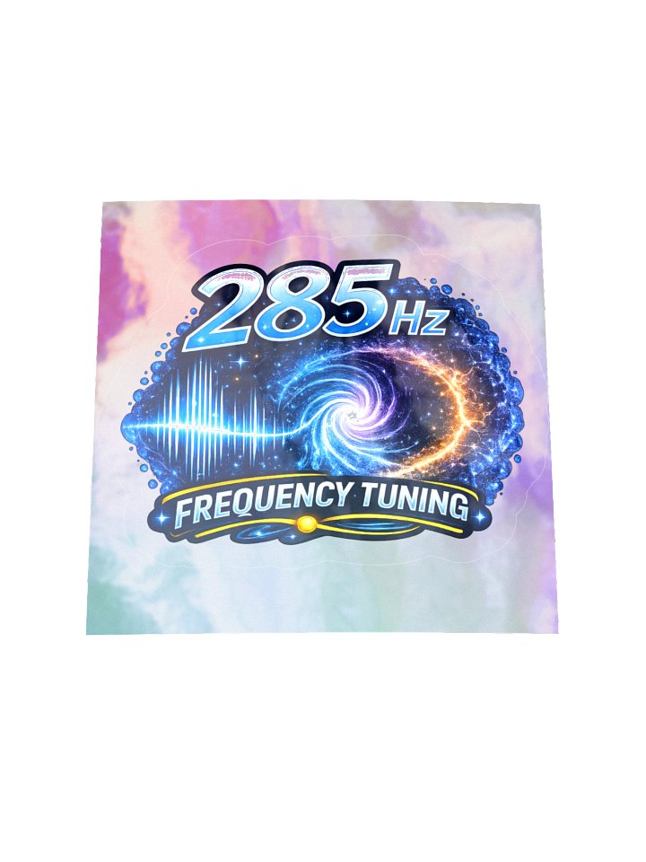 285 Hz Frequency Sticker on Holographic backing product image (1)