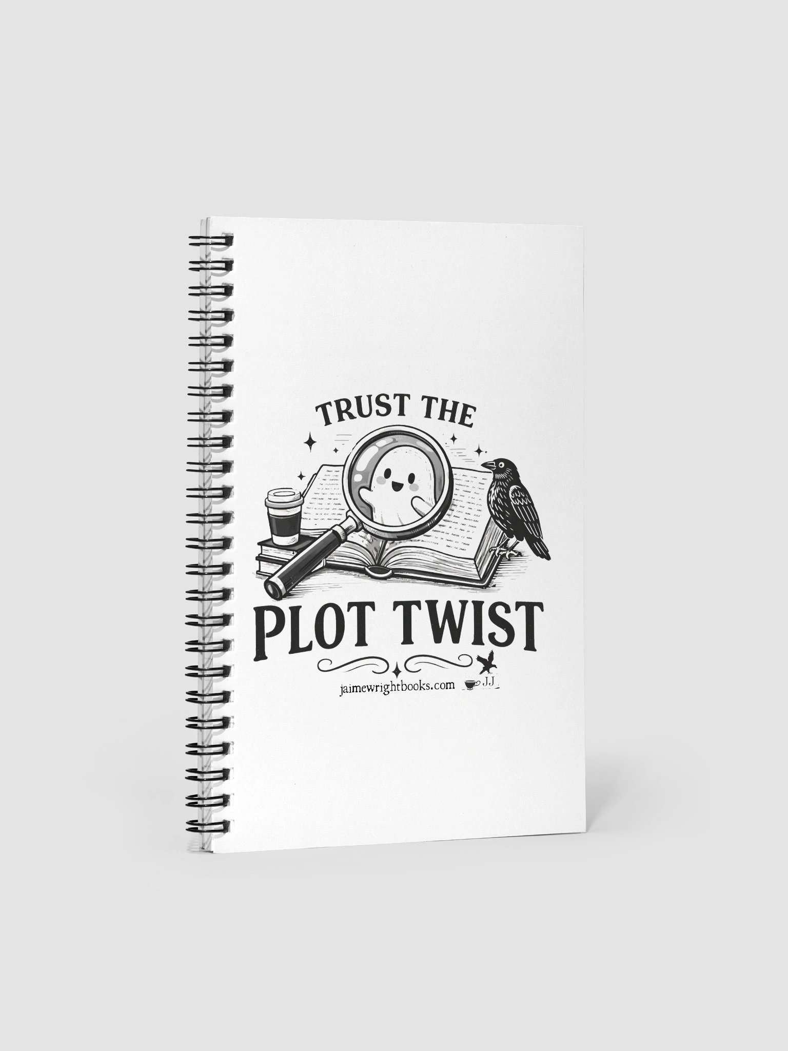 Plot Twist Spiral Notebook product image (1)