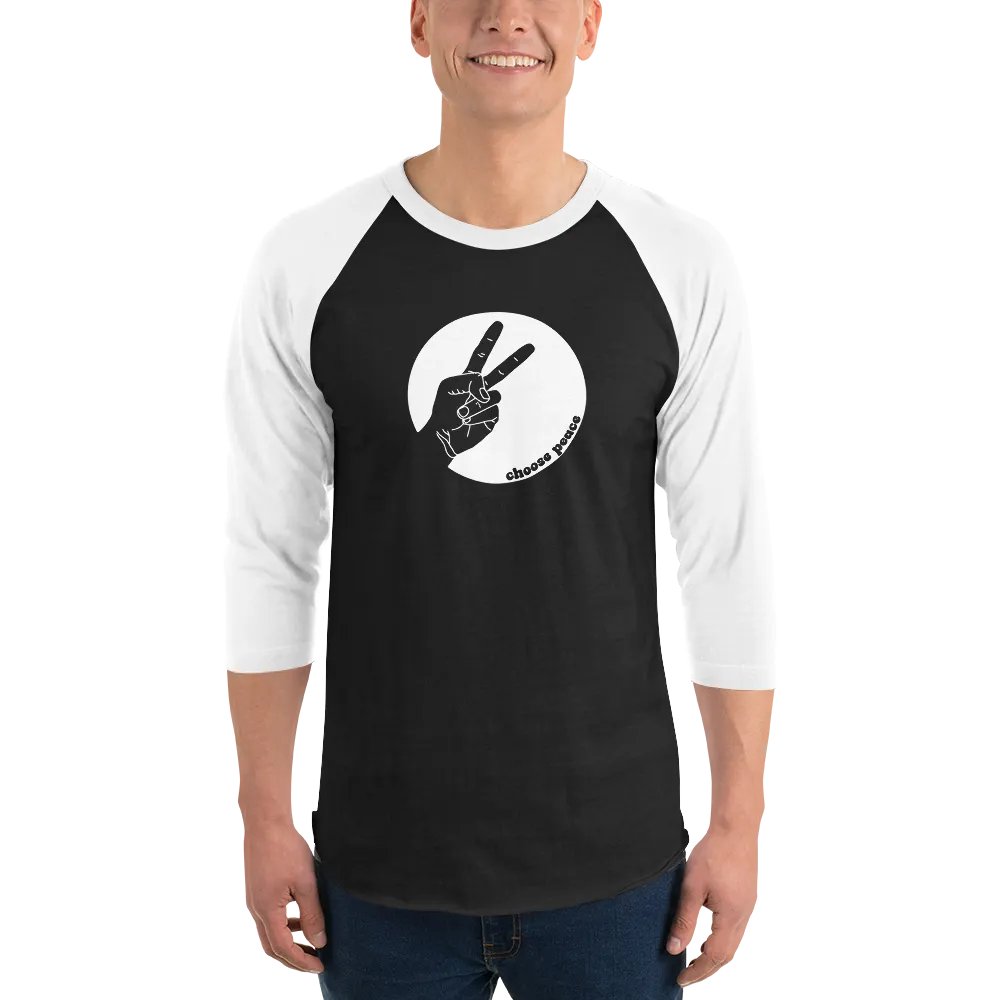 Choose Peace Crop Henley product image (1)