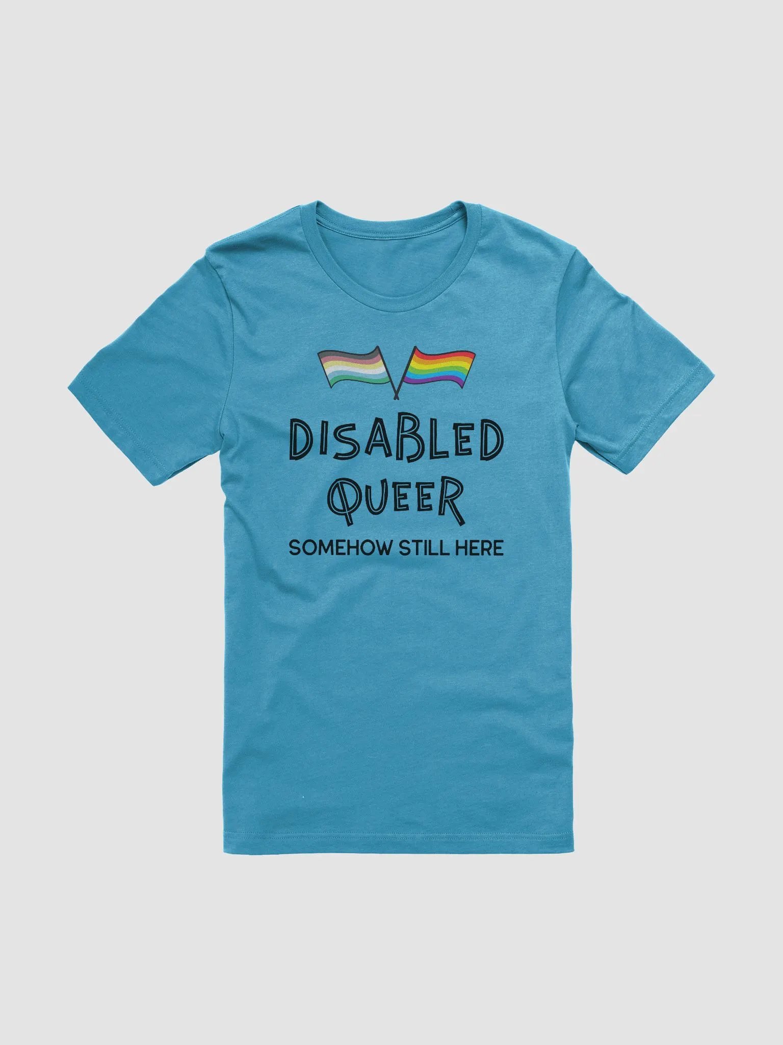 Disabled Queer Still Here supersoft t-shirt product image (2)