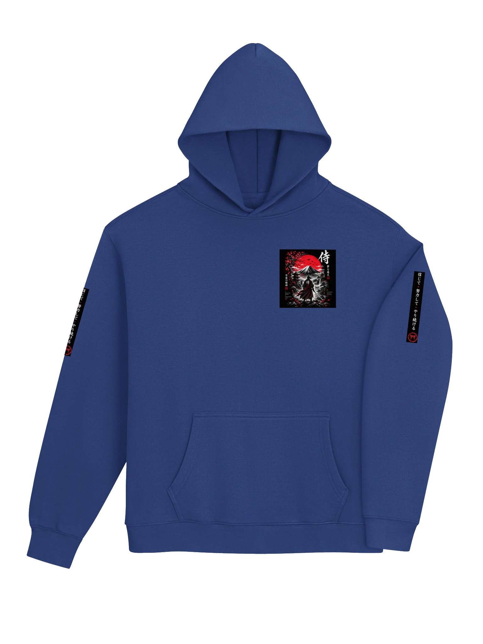 Japanese Samurai Hoodie – Red Sun Mountain Graphic Streetwear Hoodie product image (32)