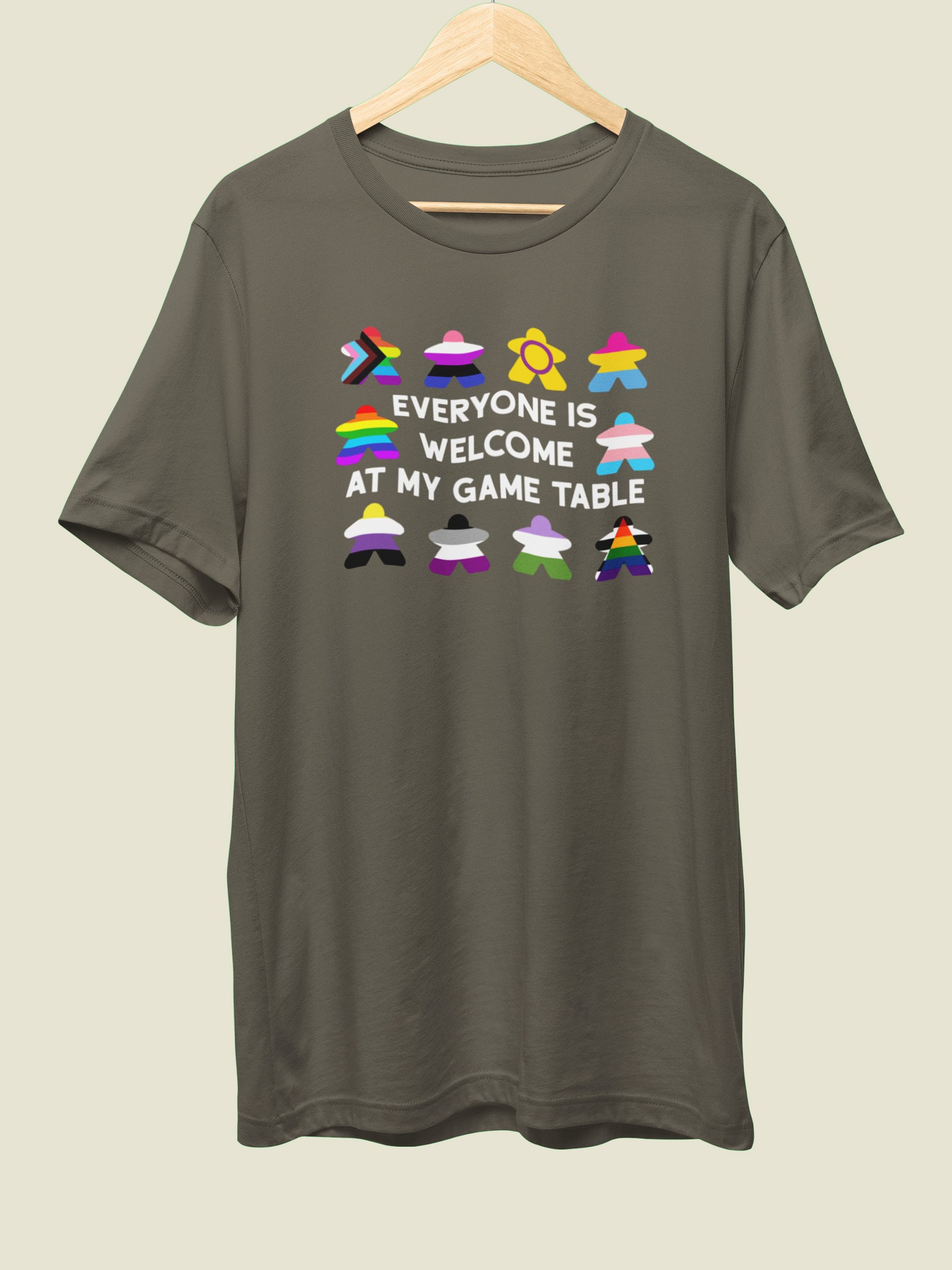 Inclusive LGBTQ Meeples Board Game T-Shirt product image (2)