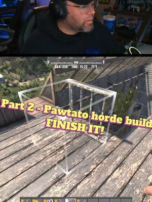 The final Part - Finish it, The Pawtato horde build. If you enjoyed the content, drop a follow! #7DaysToDie #tutorials #parkinsonsgamer #mcbethgaming 