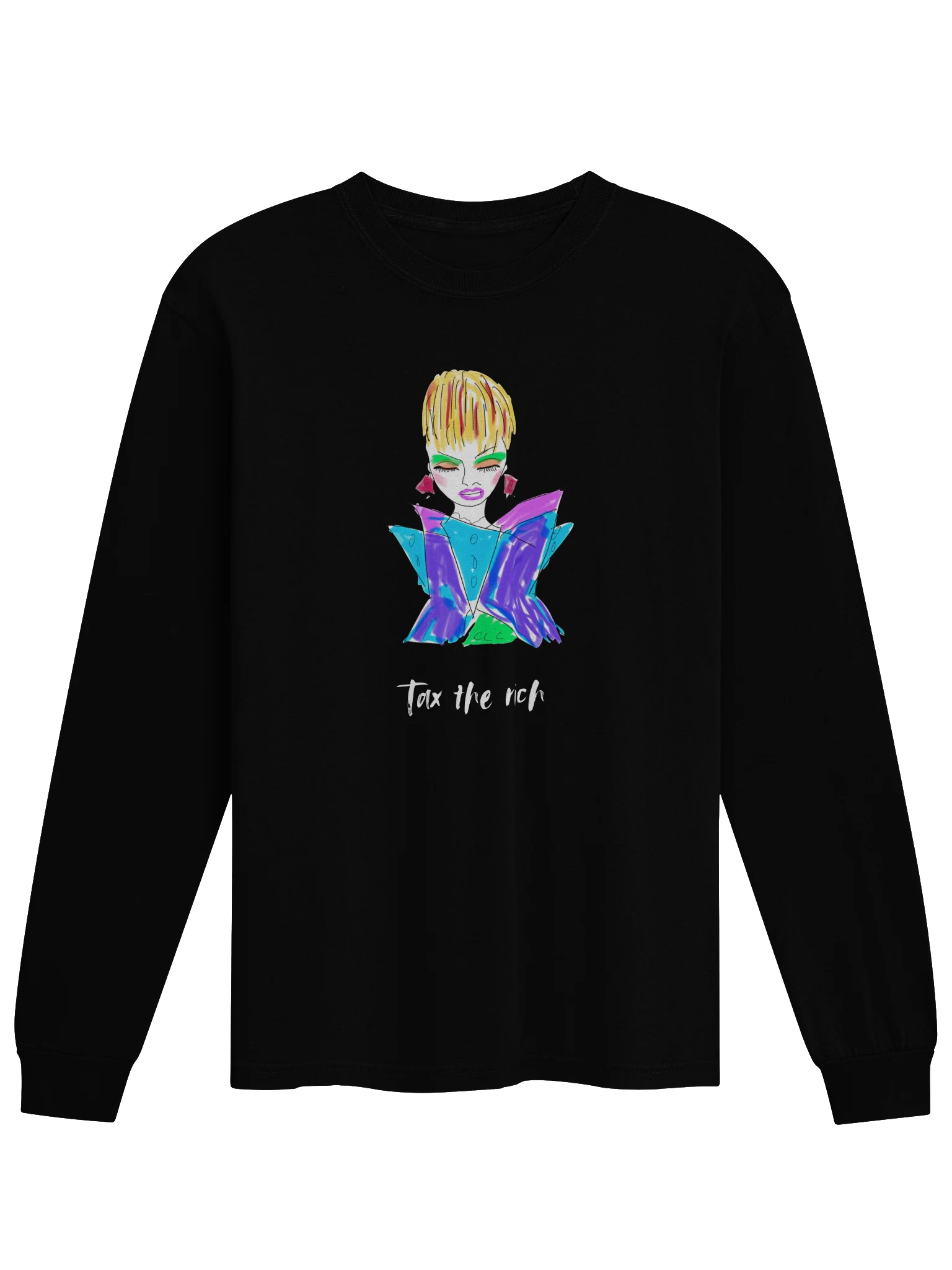 Tax The Rich long sleeve tee product image (4)