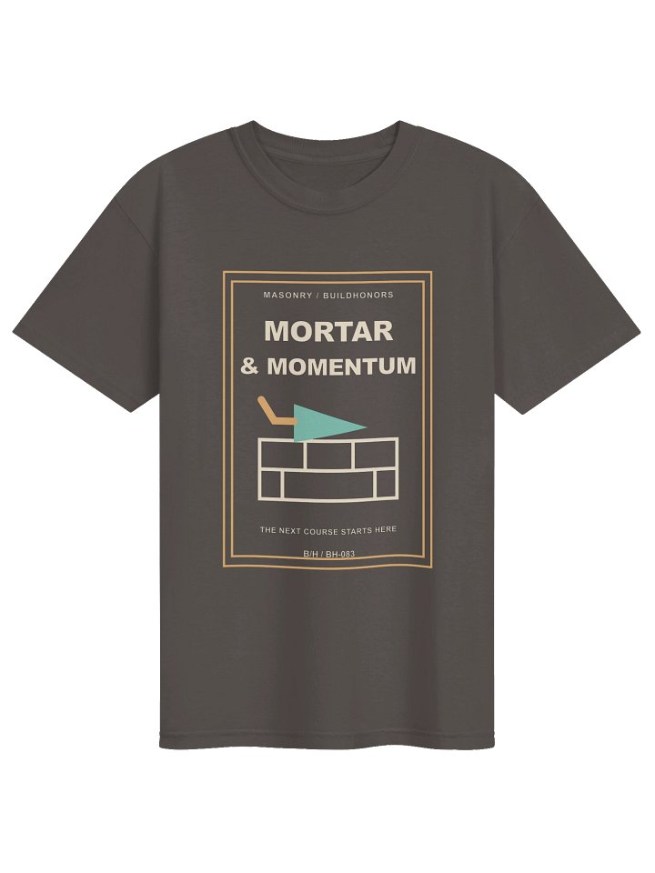 Mortar & Momentum supplier garment mockup