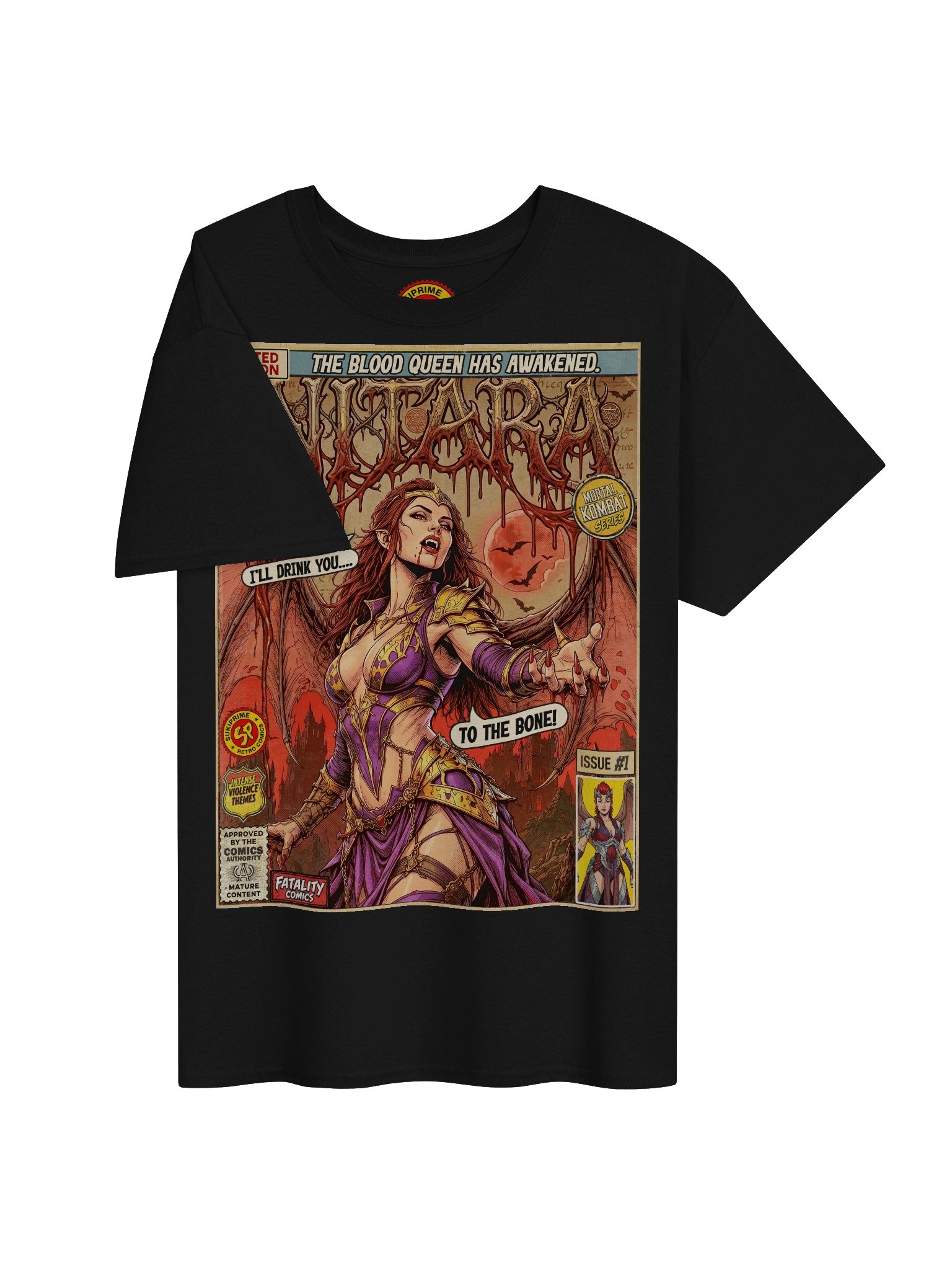 Mortal Kombat Nitara Comic Art T-Shirt product image (3)