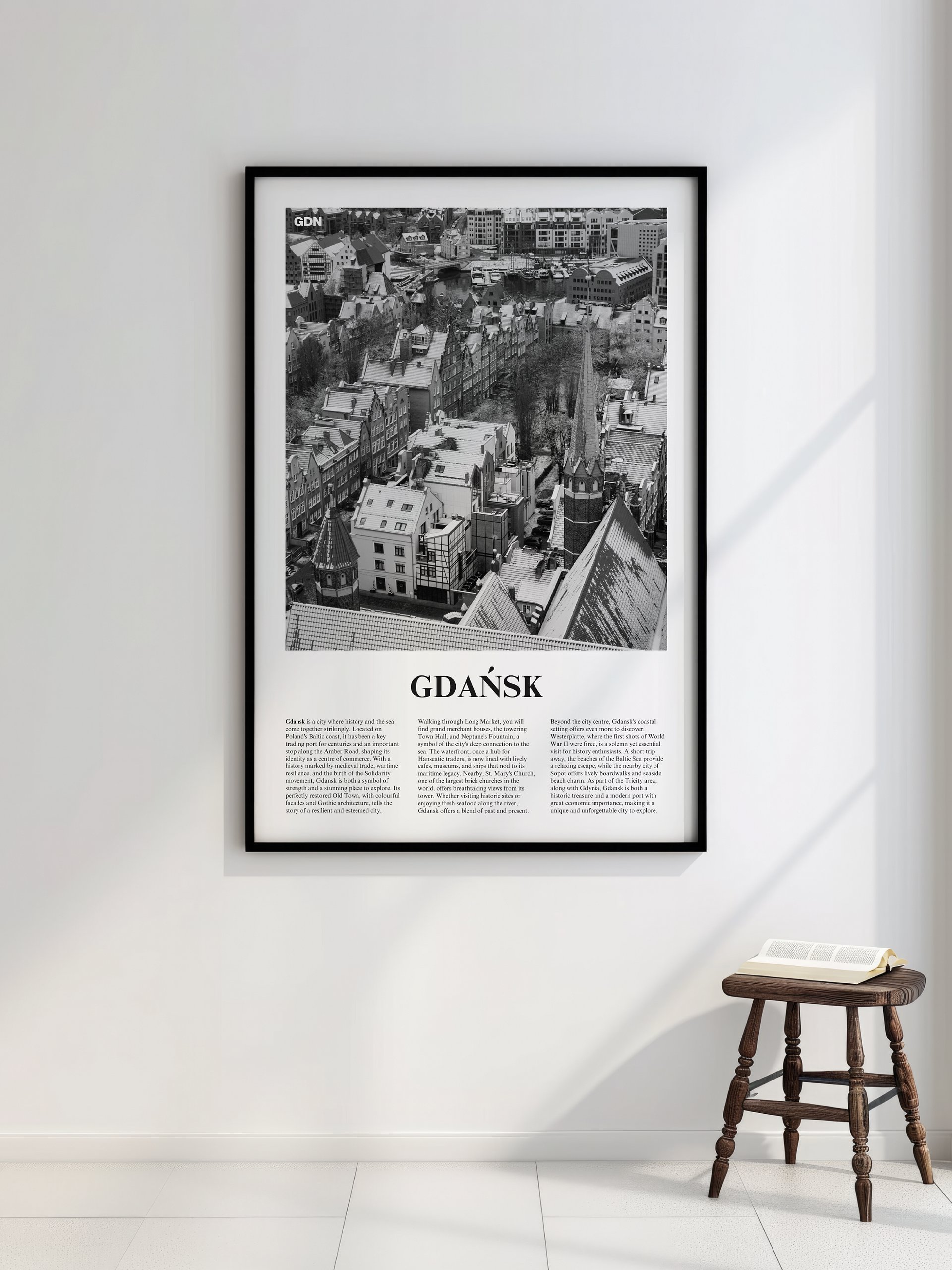 Gdansk 01 Newspaper Poster | Framed product image (7)