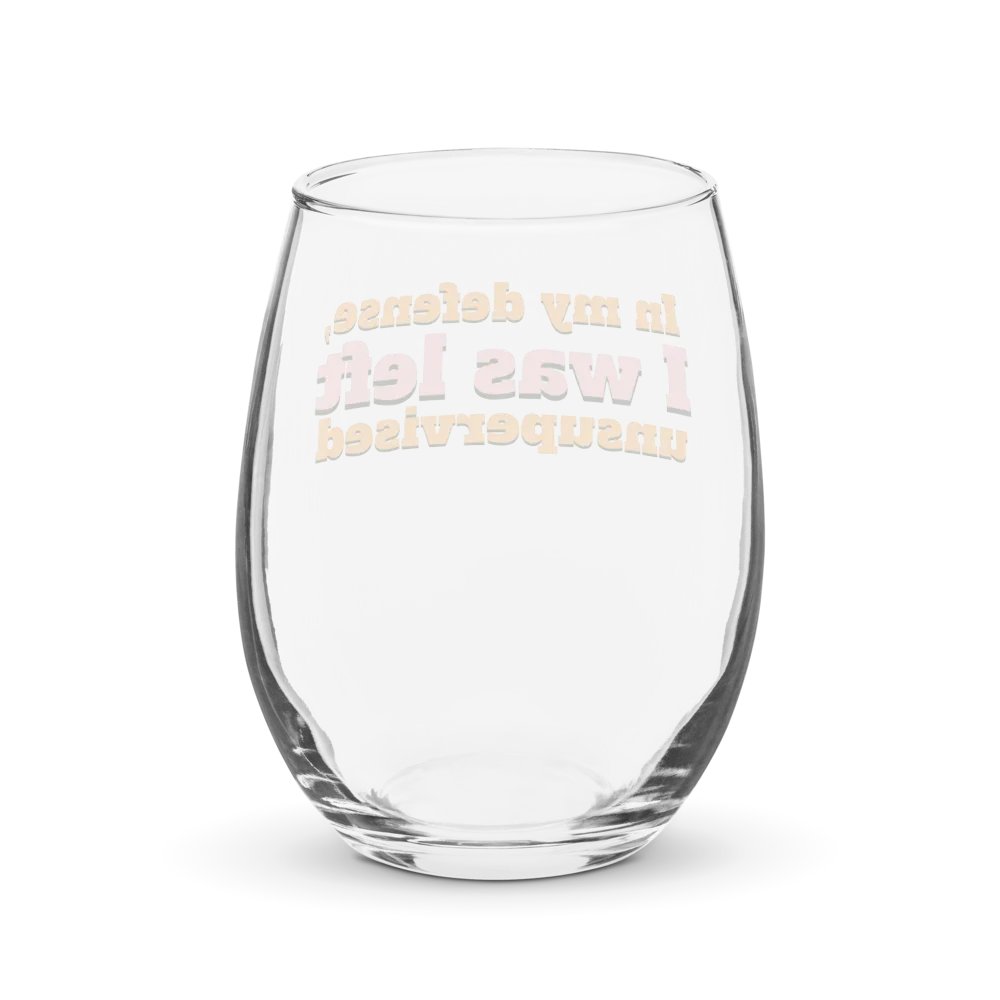In My Defense Wine Glass product image (2)