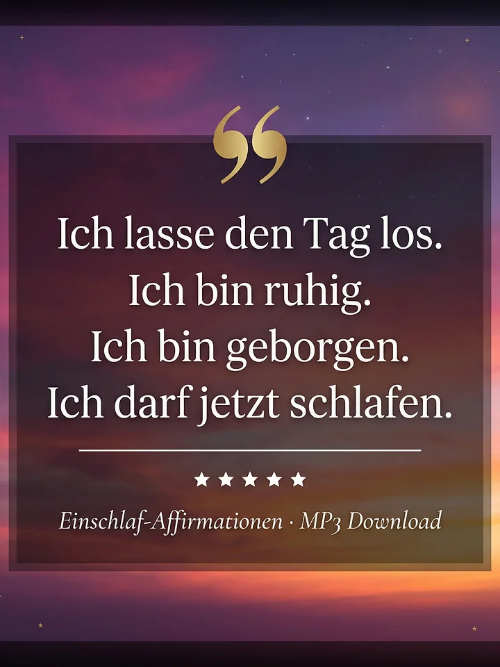 Affirmationen zum Einschlafen | Geführte Schlafmeditation (Audio-Download) product image (2)