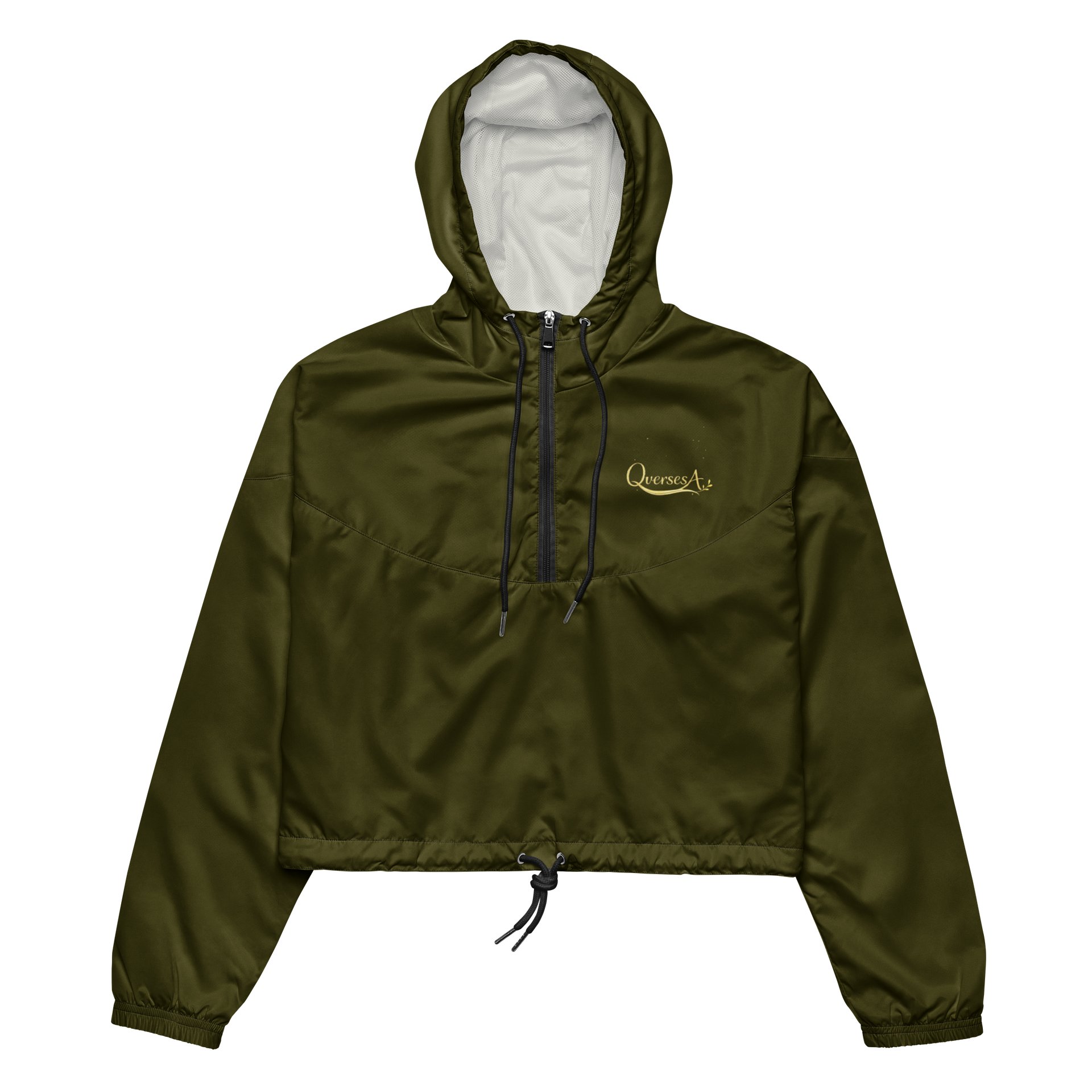 Green Women's Cropped Windbreaker product image (3)