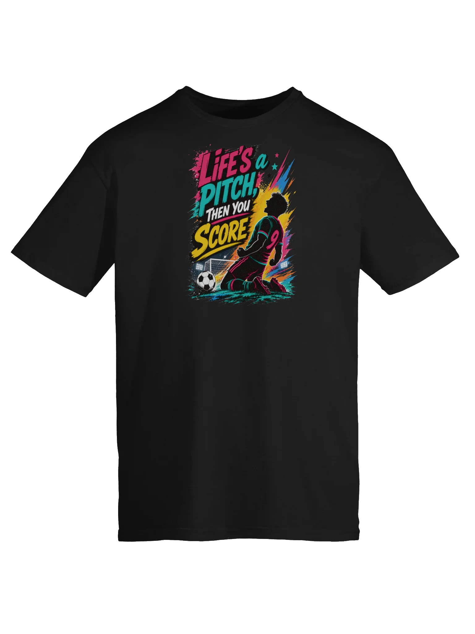 Life's A Pitch Then You Score Soccer/Football Tee product image (5)