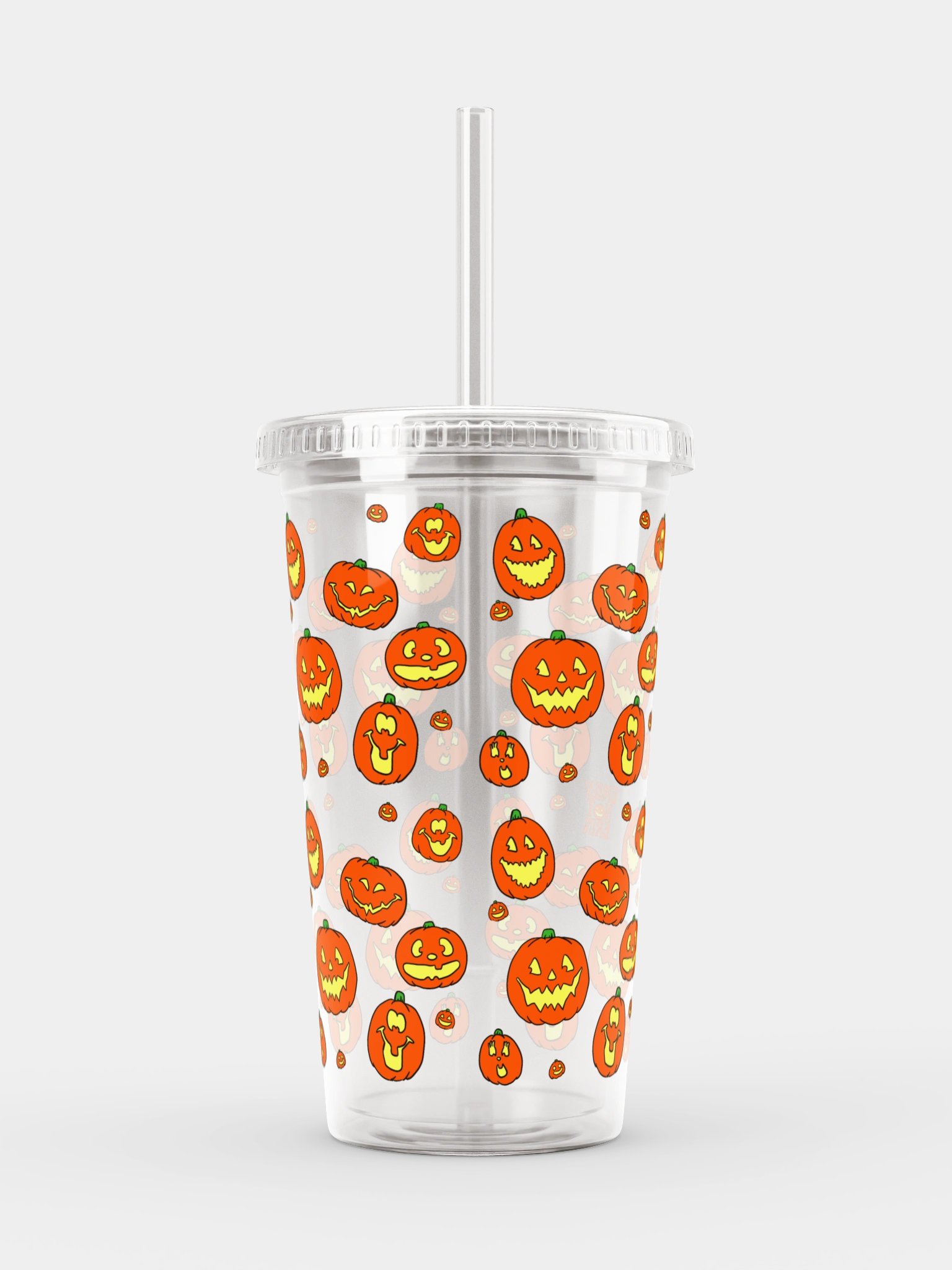 Punkins Double Wall Clear Plastic Tumbler product image (9)