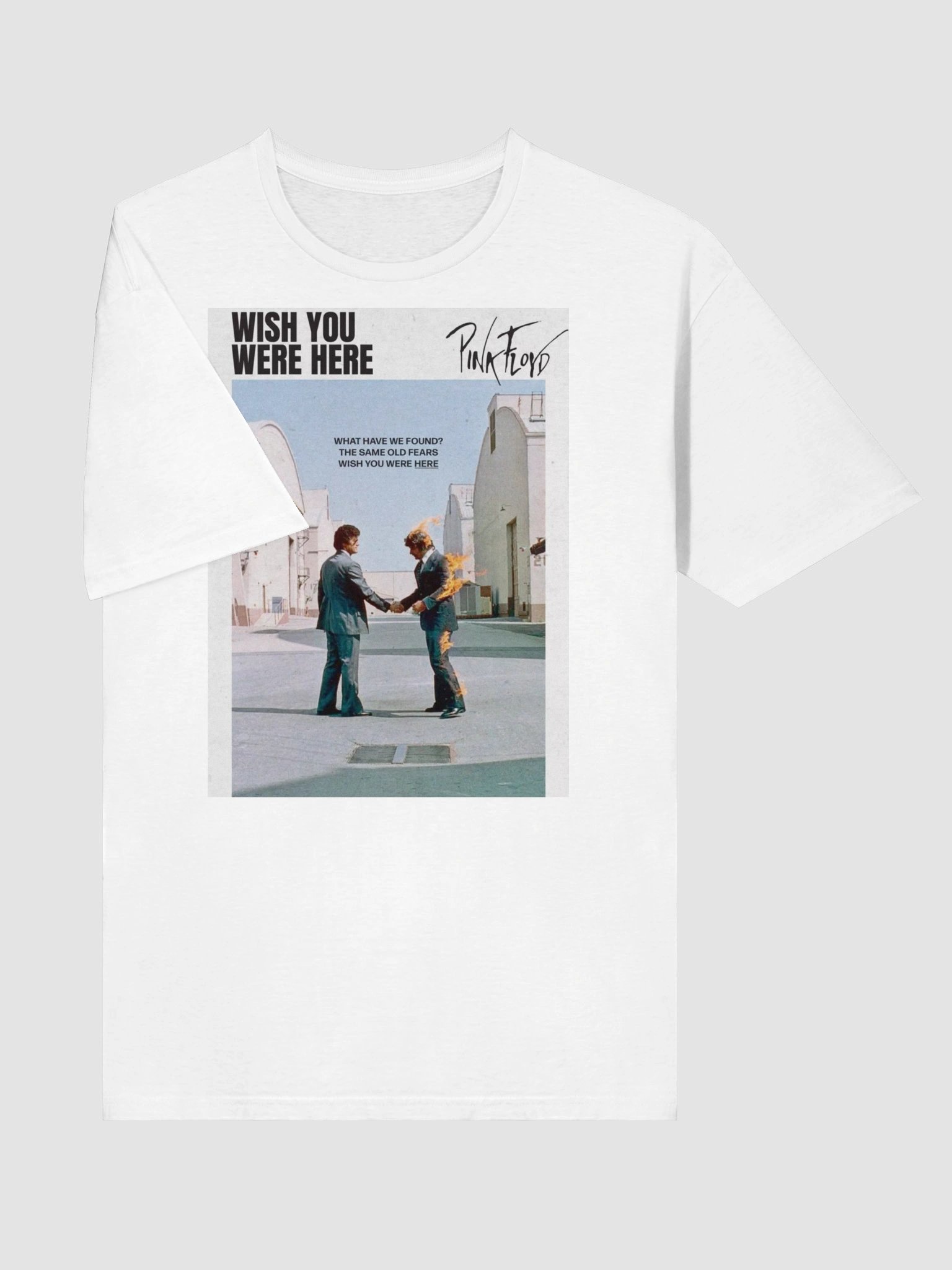 Pink Floyd Wish You Were Here Vintage T-Shirt | Iconic Burning Man Album Cover Rock Tee product image (3)