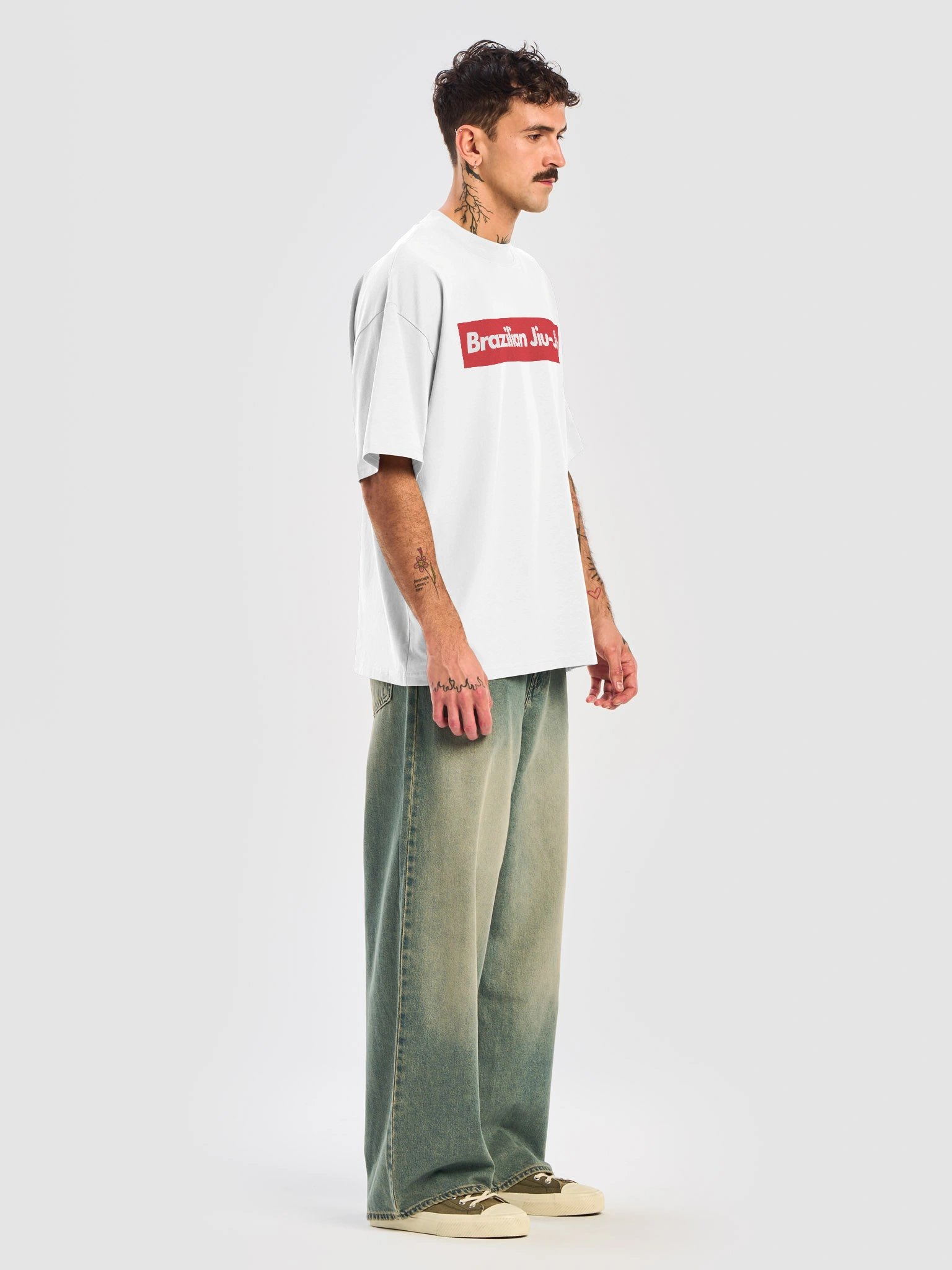 Oversized BJJ Tee - Red product image (7)