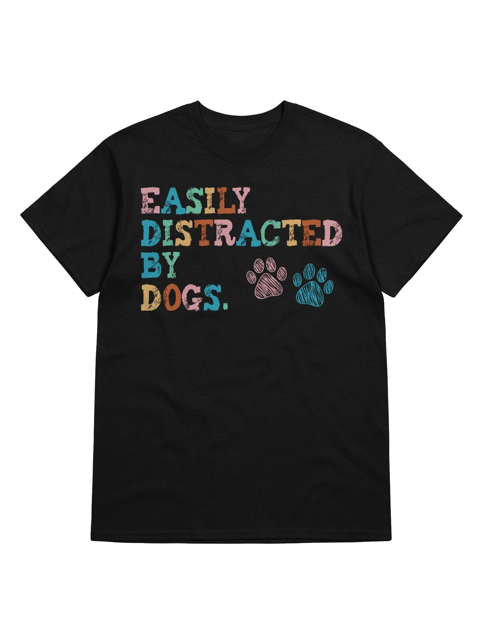 Easily Distracted By Dogs Lover T-Shirt product image (5)