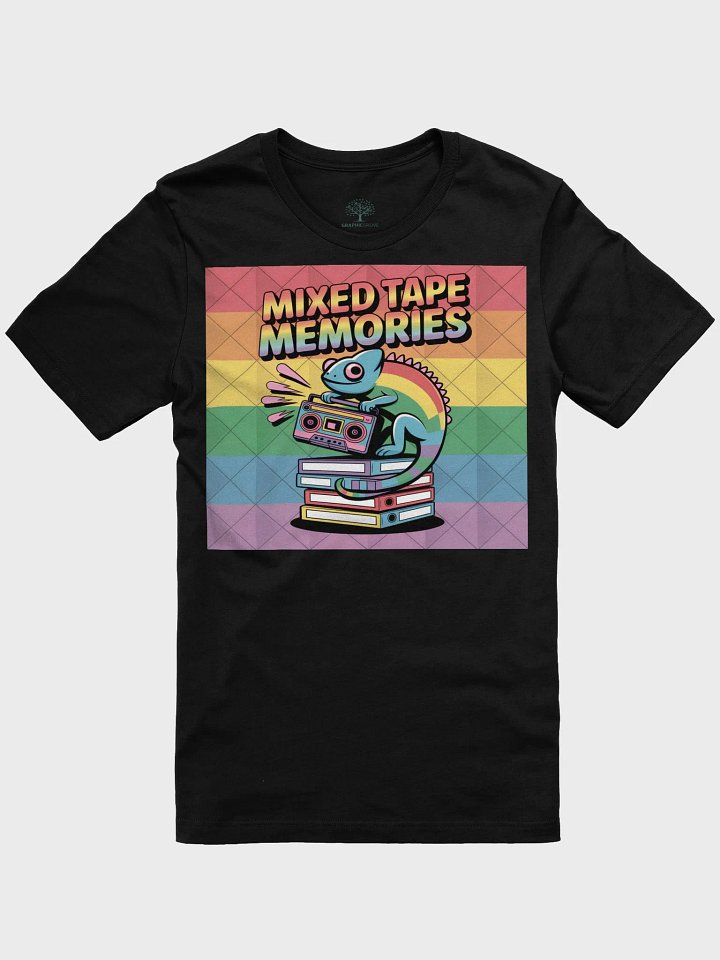 Unisex 'Mixed Tape Memories' Retro Music T-Shirt | Graphic Grove | Celebrate Pride with Nostalgic Vibes product image (3)
