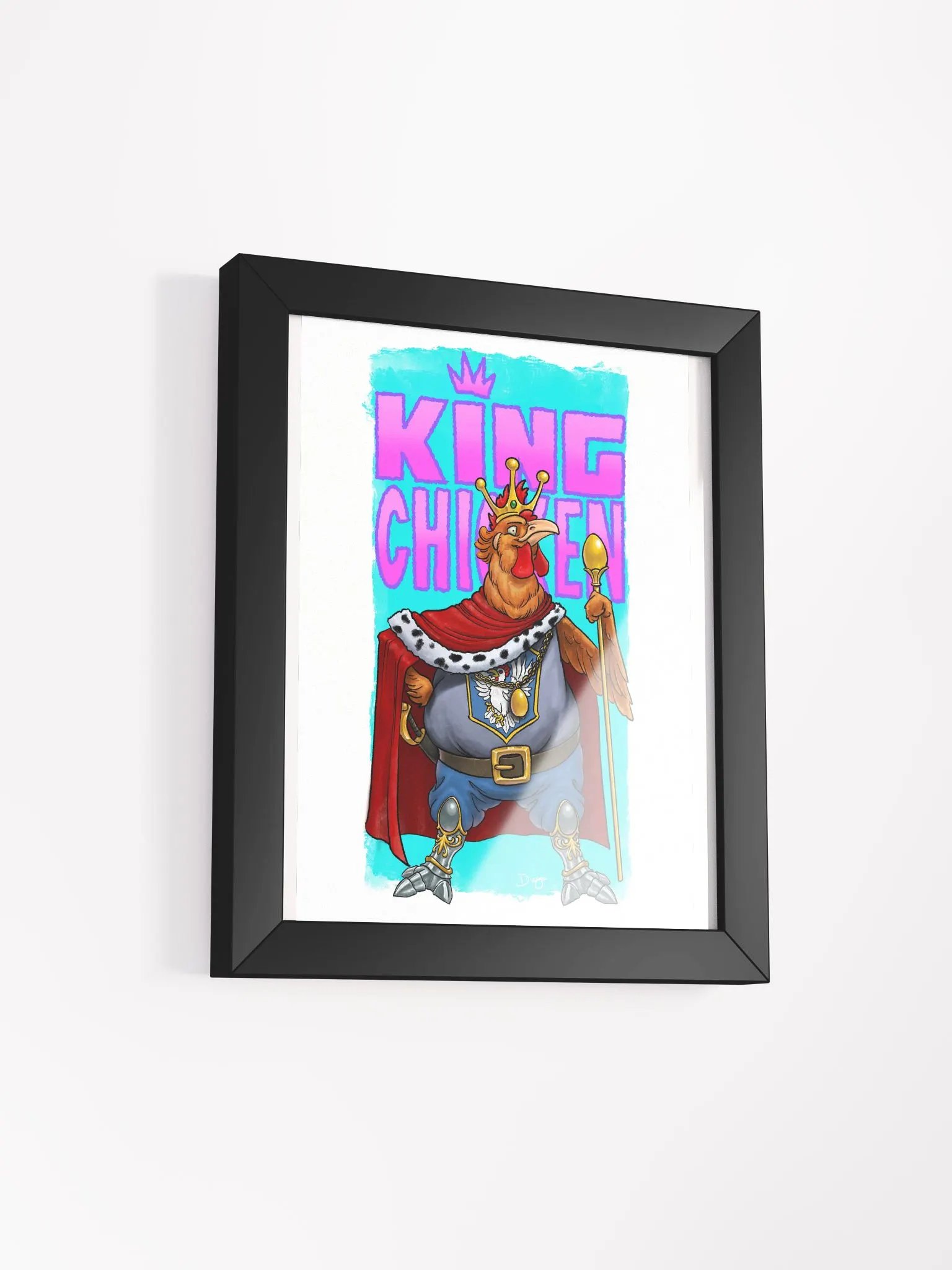 King Chicken Framed Print product image (5)