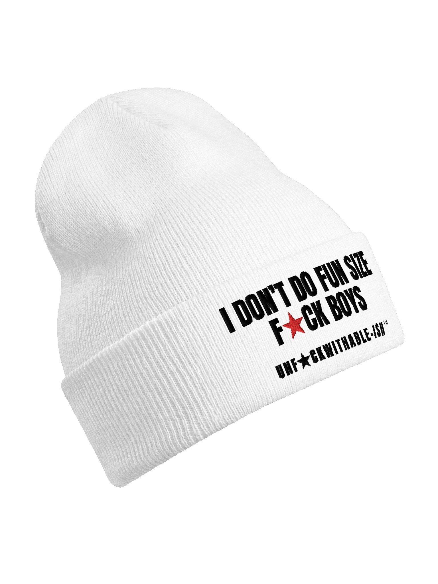 Embroidered Beanie - I Don't Do Fun Size F★CK Boys product image (38)