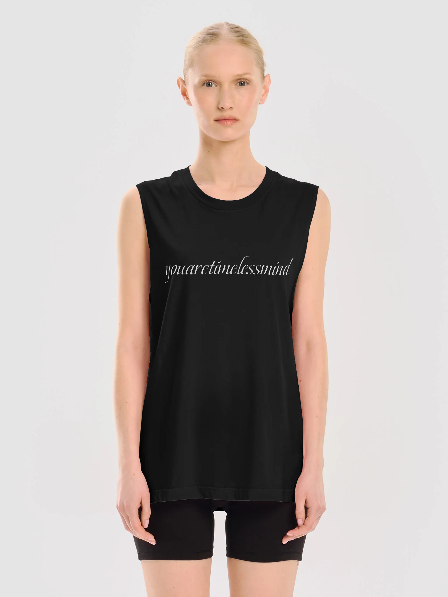 YOUARETIMELESSMIND CLASSIC UNISEX MUSCLE TANK BK product image (3)