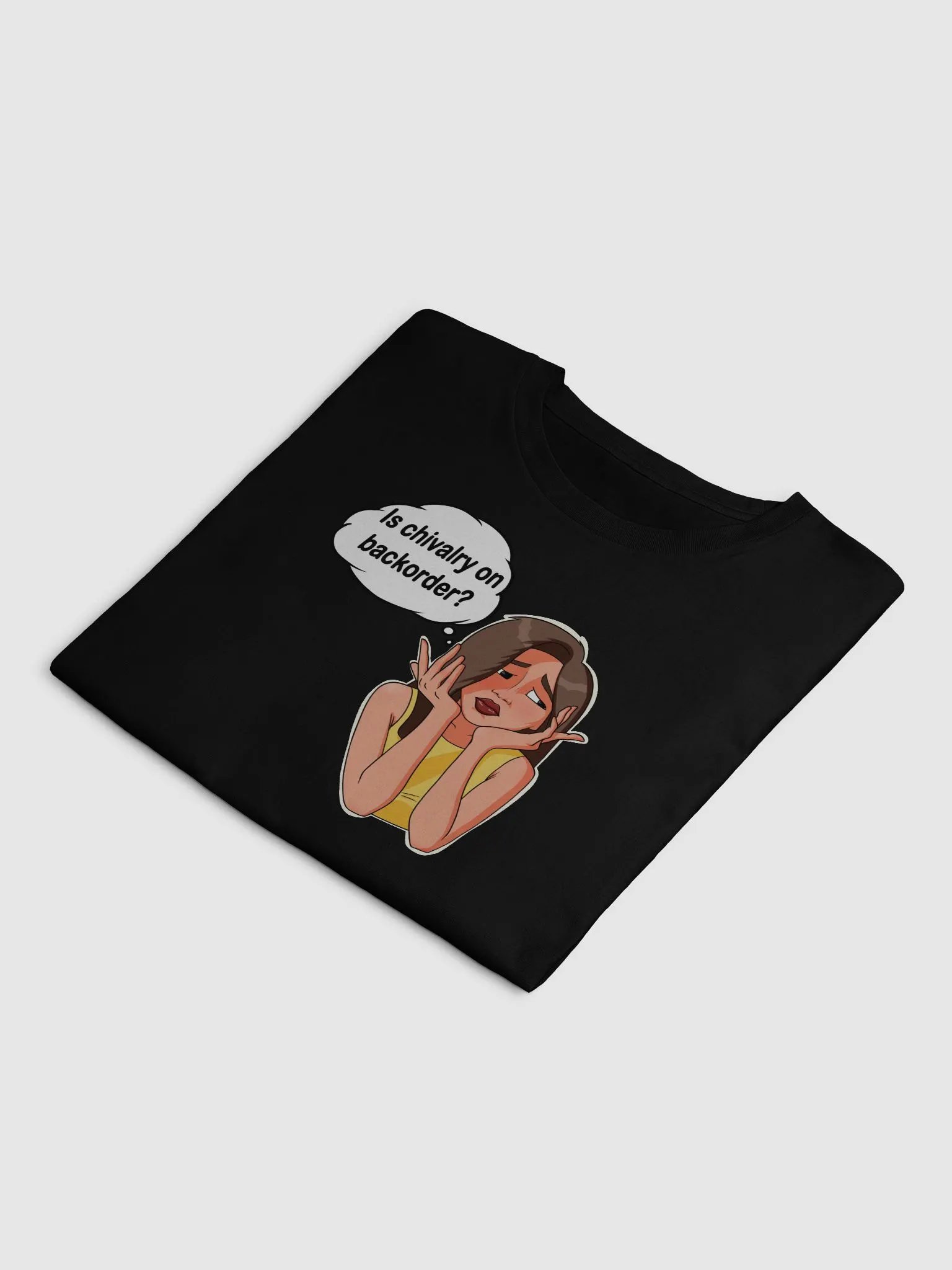 Is Chivalry On Backorder? - premium CROP t-shirt product image (8)