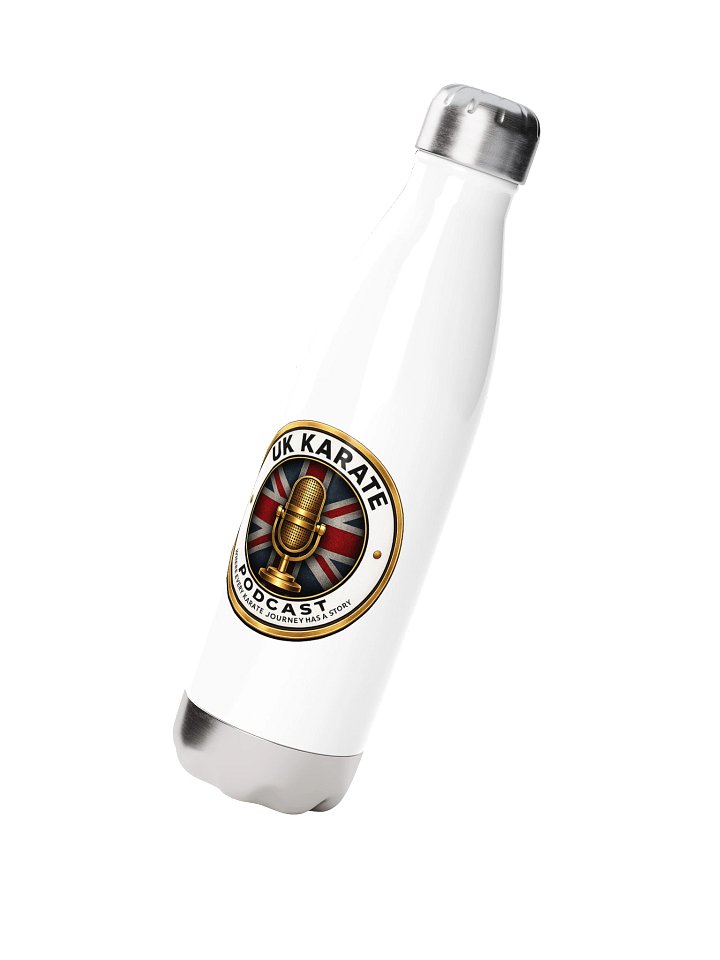 Vintage Logo Stainless Steel Water Bottle – UK Karate Podcast product image (2)