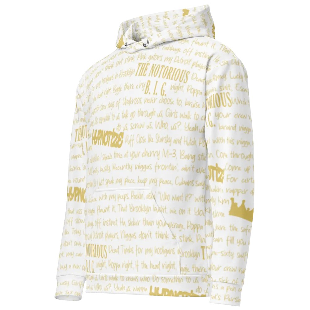 Hypnotize - The Notorious B.I.G. - WHITE w/GOLD - Unisex Hoodie product image (1)